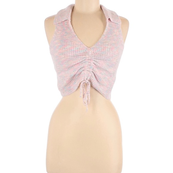 Witty Fox Sweater Vest Cropped Top Sleeveless
Pastel Colors Barbiecore Small - Picture 4 of 5